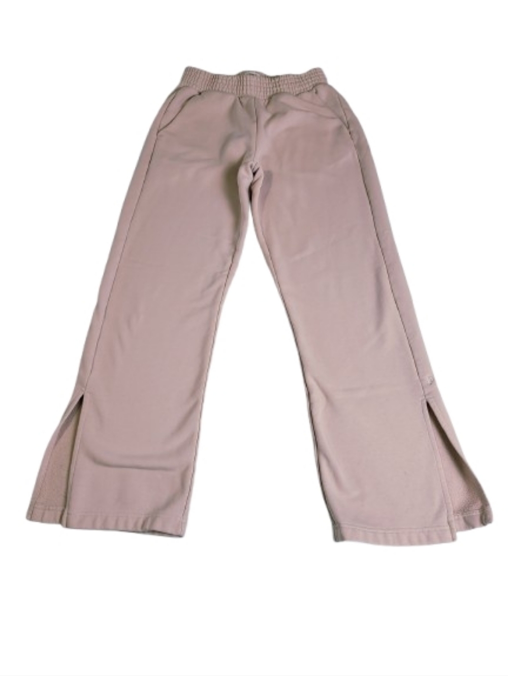 Pact Posey Blush Pink Courtside Fleece Side Slit Organic Cotton Sweatpants Sz M